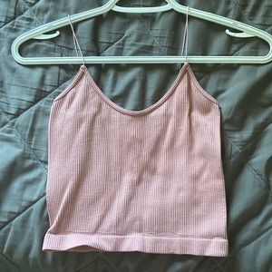 pink tank top